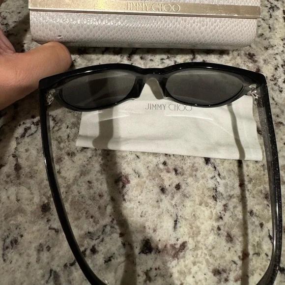 Jimmy Choo Elegant Black sparkle ✨ Sunglasses - Picture 10 of 16